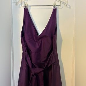 Deep amethyst satin Ann Taylor cocktail dress